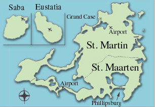 St Martin Map